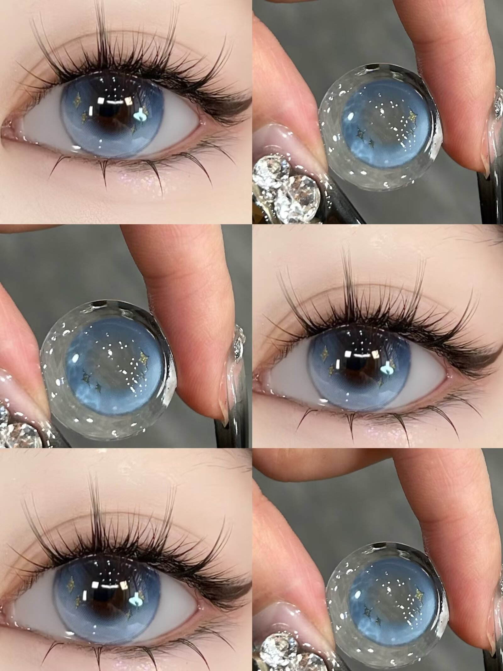 （半年抛）Honeys  新品蓝钻金星   14.2mm