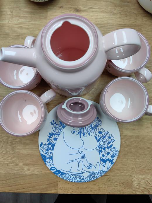 米马推荐 原装品牌 陶瓷茶壶5件套在加送陶瓷隔热垫共6件 商品图1