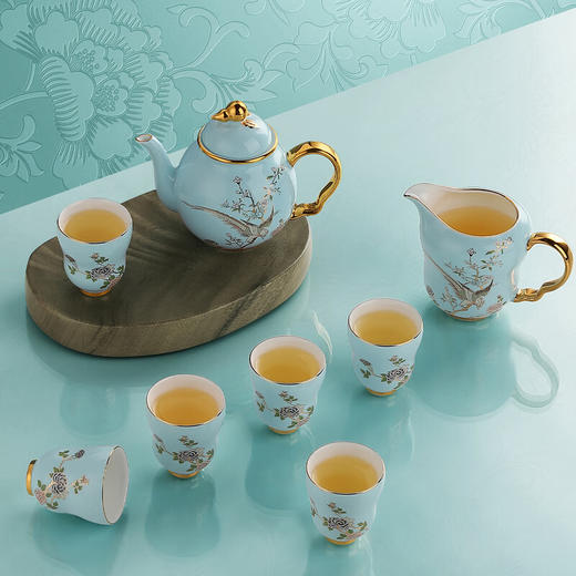 贵彬贵彬（GUIBIN)前程似锦功夫茶具茶壶公道茶漏茶杯轻奢礼盒套装 商品图2