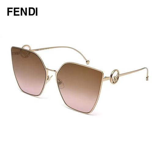 【钟表眼镜】尊贵视力 FENDI/芬迪太阳镜女款墨镜大猫眼造型饰有徽标时尚显瘦女士墨镜 0323/S 商品图0