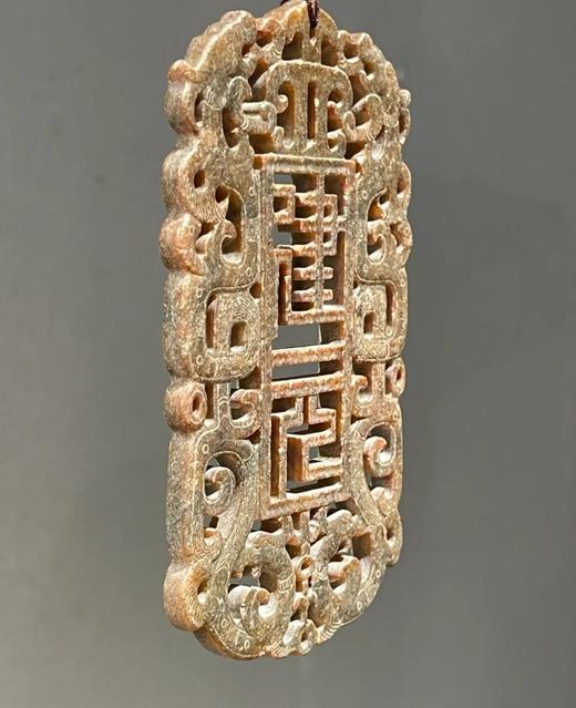 青白玉仿古镂雕龙凤珮，顺丰包邮 商品图10