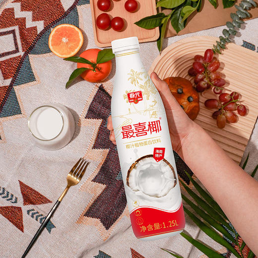 椰汁最喜椰1.25L 椰奶植物蛋白饮料年货 商品图1
