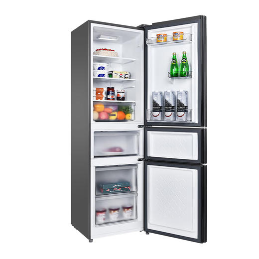 TCL212升三门风冷养鲜冰箱风冷无霜三门小型冰箱 智慧控温 小型便捷 37分贝低音小冰箱 R212S1-C 二级能效 商品图4