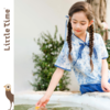 littletime女童新中式套装裙2024春夏新款中国风青花瓷旗袍两件套 商品缩略图0