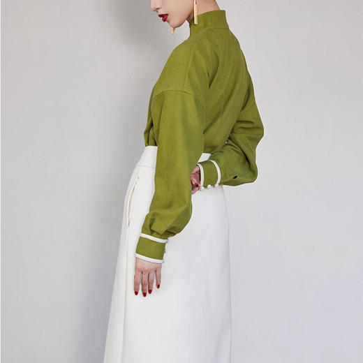 裁缝学苑AQ244春秋新款国风下裙汉服日常改良立领对襟短衫外套女 商品图3