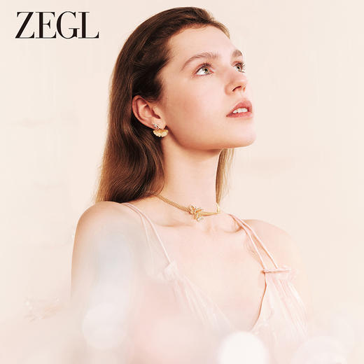 ZEGL设计师橘子花海系列花朵耳环女2024新款爆款耳钉925银针耳饰 商品图1