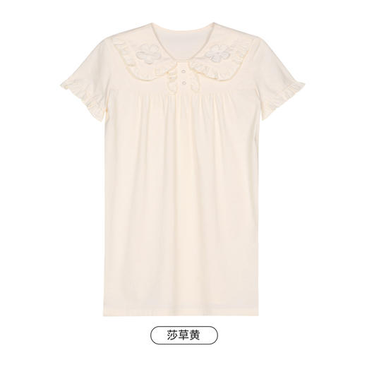 都市丽人亲情蜜语眯雅佳生活家居春夏睡衣女童凉感无尘棉家居服薄款短袖裙童装无尘棉裙装JH49A4 商品图8