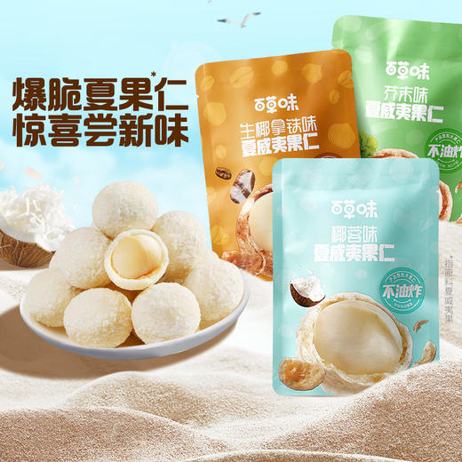 百草味风味夏威夷果仁30g（多口味）多重风味，新奇体验 商品图1