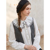 Famecoco范可儿羊毛提花针织马甲开衫女无袖马夹短款FAC1CA012 商品缩略图2