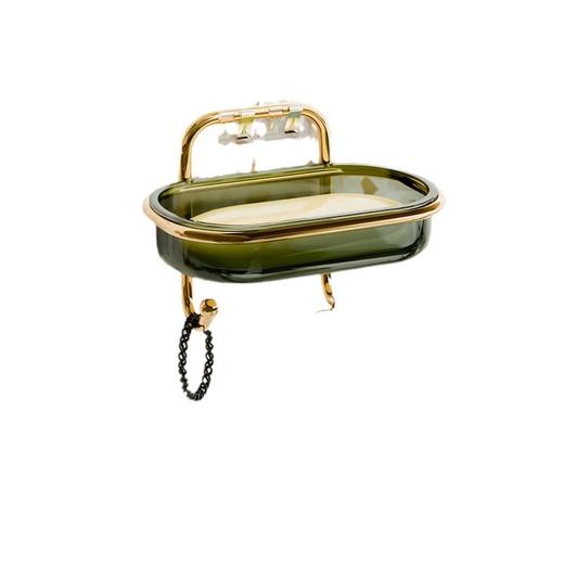 「轻奢质感！壁挂两用」吸盘肥皂盒壁挂式免打孔居家日用卫生间墙上沥水置物架双层收纳整理香皂盒 商品图4