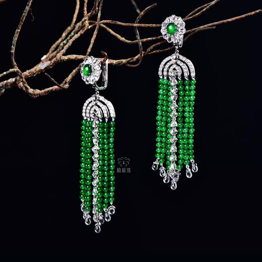 【风情万种】翡翠流苏耳坠-EZ12301008 商品图2