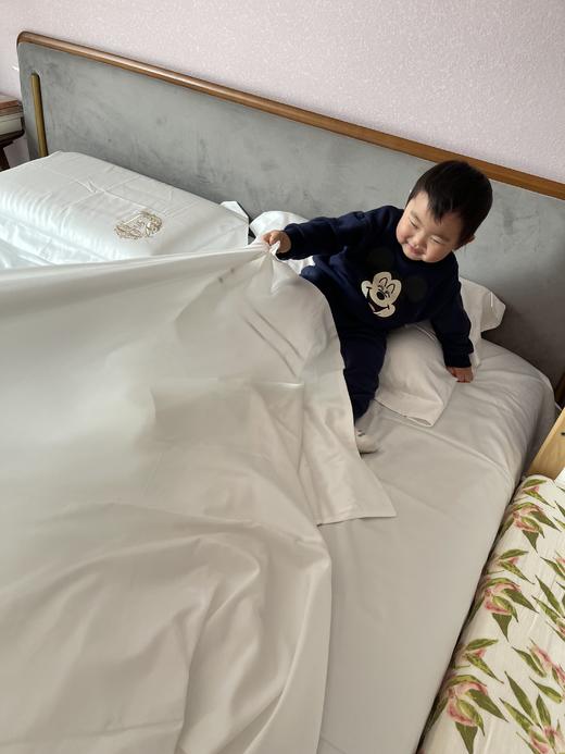 超舒服！香g客定线下篙端款！140支超细匹马棉四件套，“棉中软黄金”长纤维不易起球g纯顺丝滑细腻有光泽，春夏换季自住款床品分享，触感柔软丝滑亲肤！四季适用 花花品质生活好物分享 商品图13