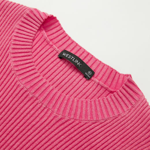 美式辣妹交叉下摆修身短款针织衫女新款设计感上衣V0540472 商品图5