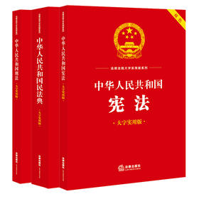 3本套装 中华人民共和国宪法+民法典+刑法（大字实用版 双色）法律出版社法规中心编 法律出版社