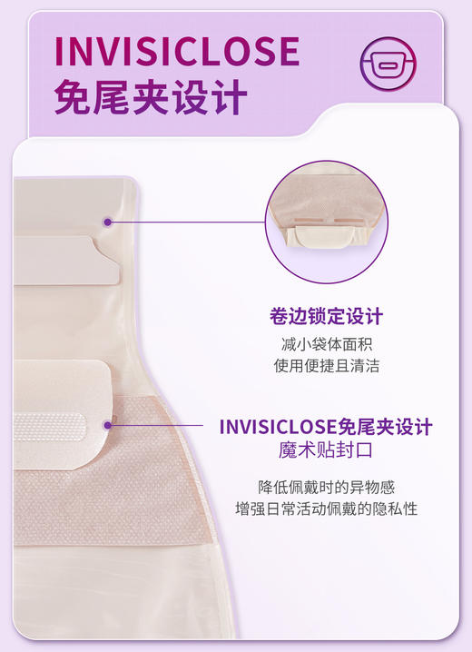康维德舒洁两件式滤片式开口大便造口袋 416416/416417/416419/416420 商品图2