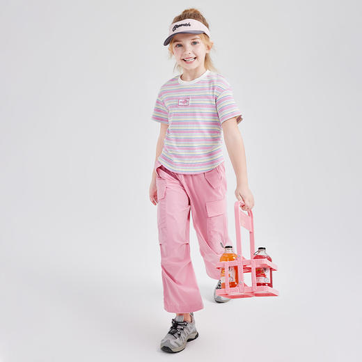 笛莎Deesha T恤2024夏季新款时尚条纹短袖T恤 商品图2