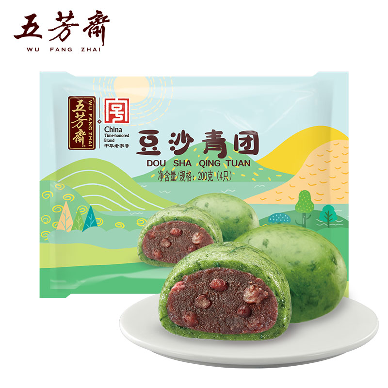 【3袋】五芳斋 多口味艾草青团中式甜品下午茶点心