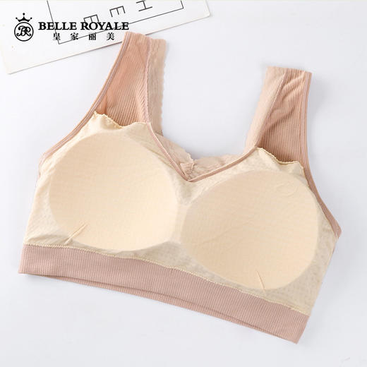 新款大码背心女士带胸垫文胸一体打底外穿夏季宽肩带BXM5124 商品图2