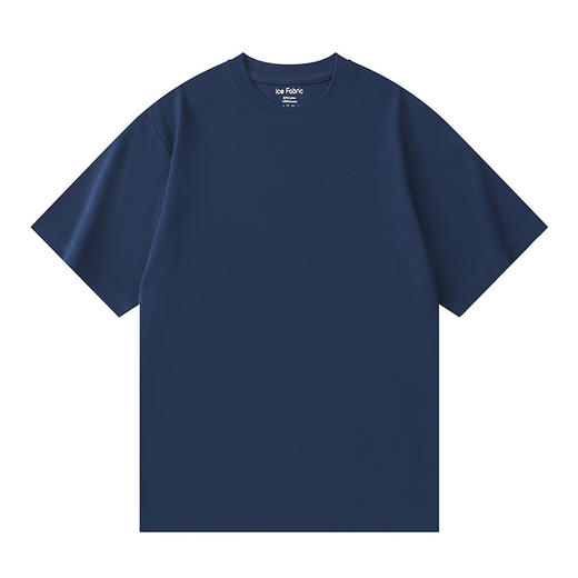 【六边形战士T】 40支双面凉感抗皱三本针纯色打底男女短袖T恤H241050858 商品图3