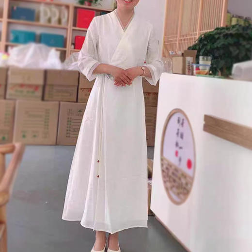 裁缝学苑AS28中国风改良汉服连衣裙纸样女装交领修身裙子茶服打板 商品图2