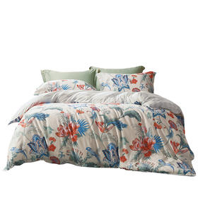 富安娜纯棉四件套-春涧鹊语