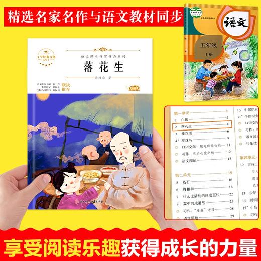 语文课本作家作品系列 落花生 非塑封 商品图2