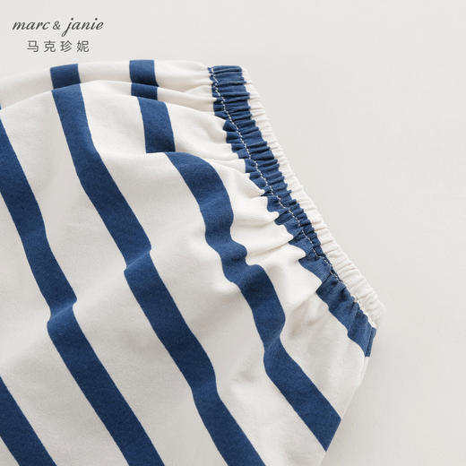 【棉感速干】马克珍妮女童泡泡袖字母短袖T恤儿童上衣夏装240780 商品图4