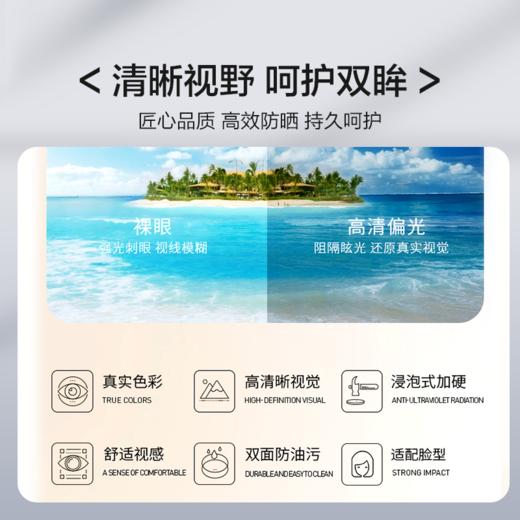 普莱斯PS7086太阳镜 不规则框型 TAC偏光镜片 进口板材镜框 男女同款 三色可选 商品图9