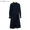 VIVIAN LIU薇薇安刘TR2424110春女装新款贴兜腰部腰带衬衫连衣裙 商品缩略图0