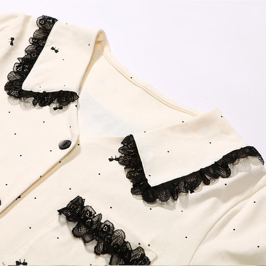 都市丽人生活家居春夏睡衣女32支纯棉单面家居服薄款短袖短裤女士棉质套装LH41B6 商品图6