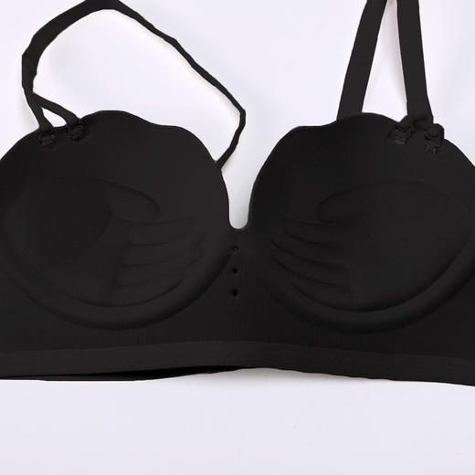 都市丽人舒适打底内衣女泳布文胸B杯适穿1/2杯加厚无痕内衣树脂胶圈三排扣LB41A6 商品图7