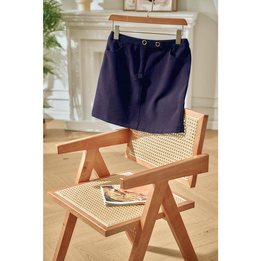 欧芮儿ins半身裙短裙百搭高腰a字裙修身显瘦一步裙 商品图1