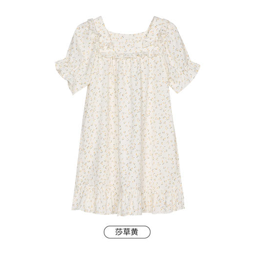 都市丽人亲情蜜语眯雅佳生活家居春夏睡衣女童软绵绵家居服薄款短袖裙童装梭织棉睡裙JH49A3 商品图8