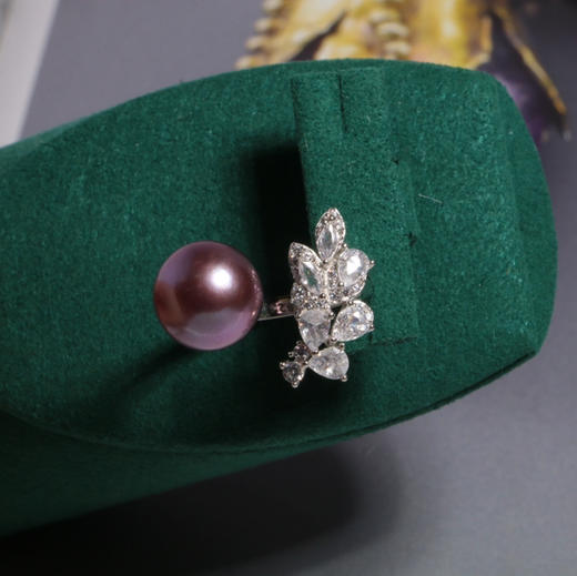 甄珠贝 二十年九紫离火开运 总有你喜欢的紫 中国的紫珠10-11mm 纯银配件 商品图6