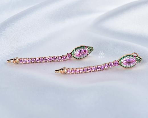 【灵佑】粉蓝宝灵蛇耳坠-G2403013 商品图1