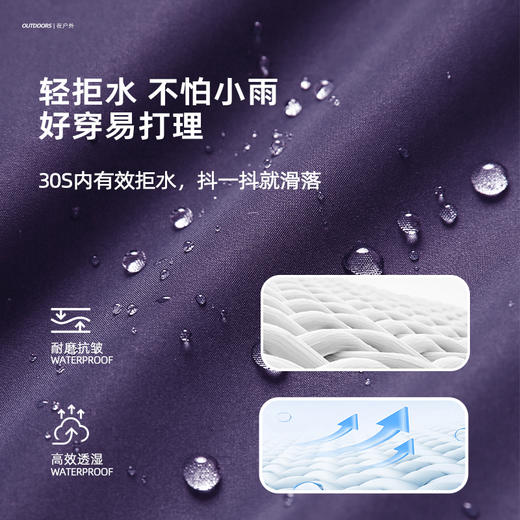 【DWR微拒水 轻户外工装外套】儿童撞色拼接外套 PCWT2401 商品图4