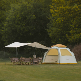 挪客ango ES60速开帐篷天幕帐篷二合一免搭建便携收纳三人公园帐