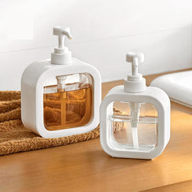ALBB-新款透明分装瓶浴室洗手液分装瓶塑料按压式可视乳液分装空瓶子