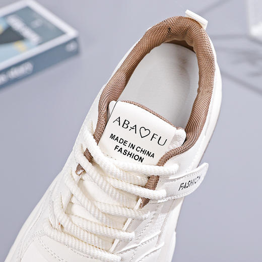 优选丨万沃厚底小白鞋女增高板鞋（4-312） 商品图11