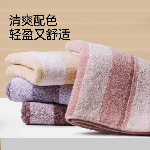 洁丽雅纯棉毛巾不掉毛吸水家用成人面巾加大柔软全棉透气干发洗脸 商品图4