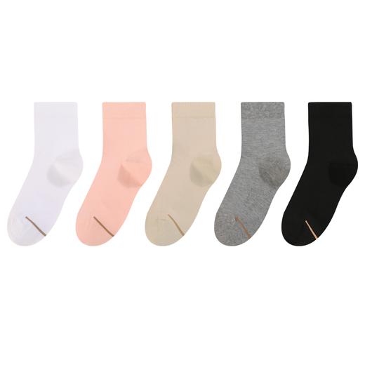 (5A级抗菌艾草精油袜）春秋简约纯色棉袜抗菌防臭袜中筒透气女袜5双套盒装！！限时抢购❗❗❗防臭吸汗！女神再也不用洗臭袜子了😍到手价29.9元 商品图4