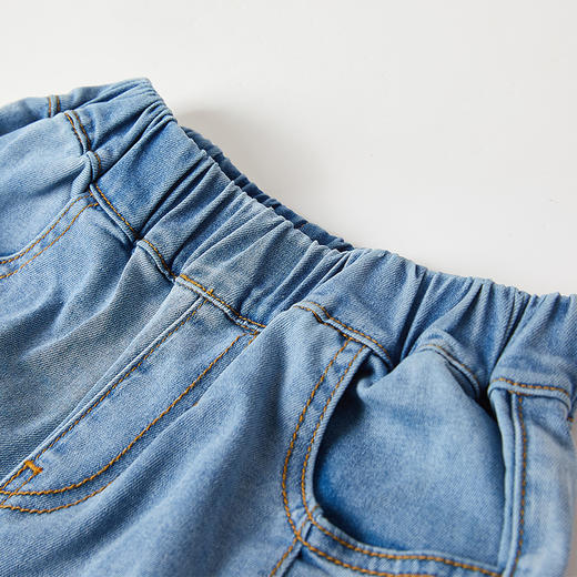 笛莎Deesha 女童裤子2024新款韩版宽松牛仔裤 商品图2