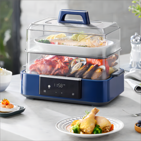 【摩飞极速蒸锅MR1158】猛火聚热，快速锁鲜