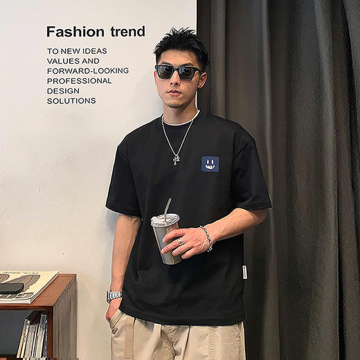 徐太浪字母印花短袖t恤男夏季纯棉美式高街潮牌潮流衣服半袖体恤 商品图2