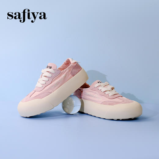 超值精选 | Safiya/索菲娅2024春夏时尚百搭厚底低帮休闲板鞋 SF33912295 商品图6