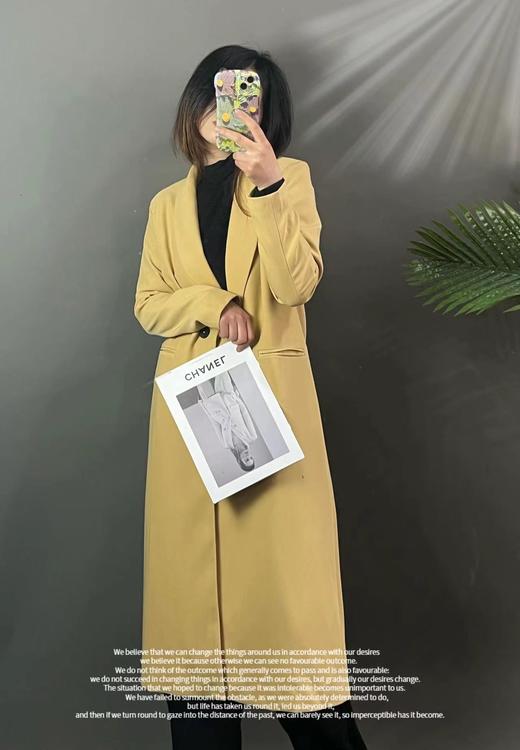 520感恩价-洛系列-（NO退换）8186 西服轻奢简约长款西服外套-喜出 商品图3