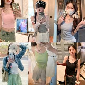 <曾小咸推荐>【甜欲教主】带胸垫六色背心