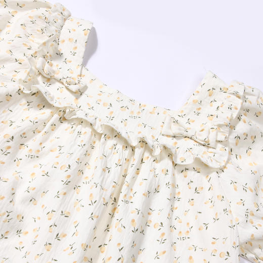 都市丽人亲情蜜语眯雅佳生活家居春夏睡衣女童软绵绵家居服薄款短袖裙童装梭织棉睡裙JH49A3 商品图5