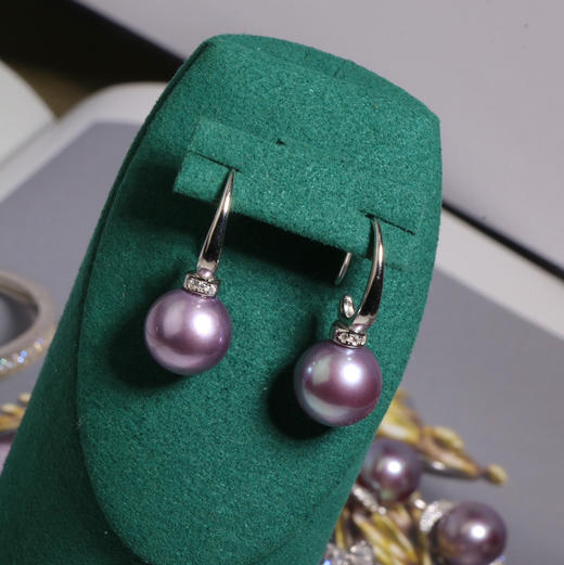 甄珠贝 二十年九紫离火开运 总有你喜欢的紫 中国的紫珠10-11mm 纯银配件 商品图7