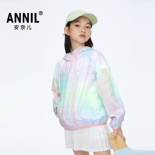 男女童户外防晒服凉爽薄外套新款安奈儿童装实体店同款AM415525 商品图1